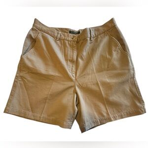 Ralph Lauren Tan Bermuda Shorts Classic Cotton Blend
